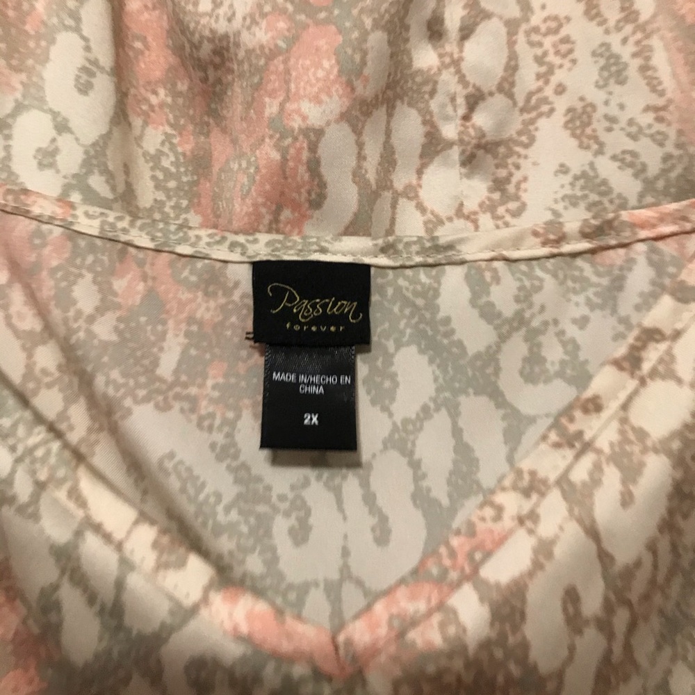 Passion Forever two piece pj set Size 2X - Picture 3 of 9